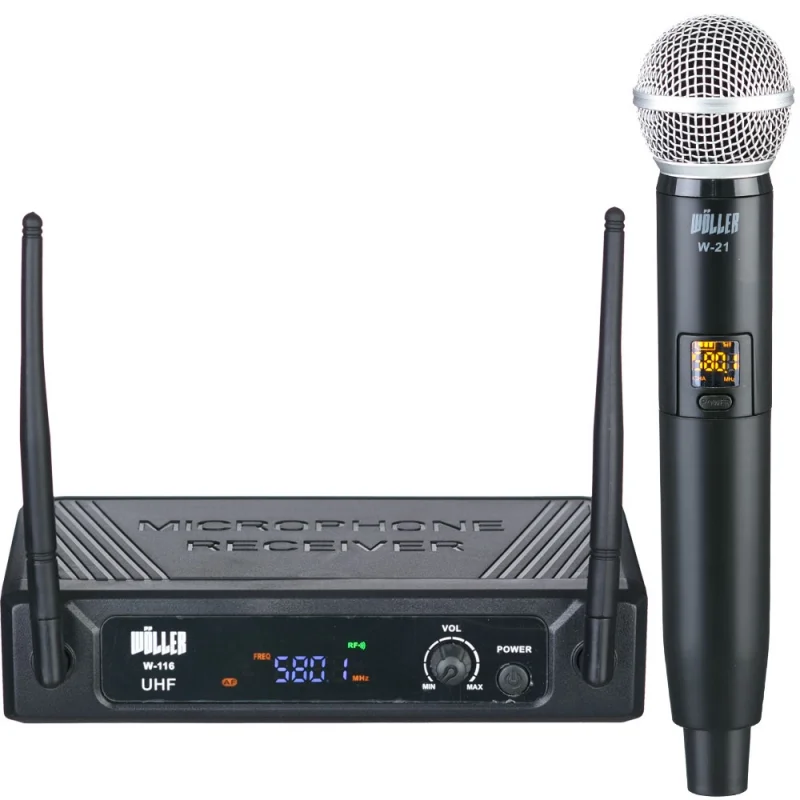 Wöller W-116E Tek El UHF Kablosuz Mikrofon Seti