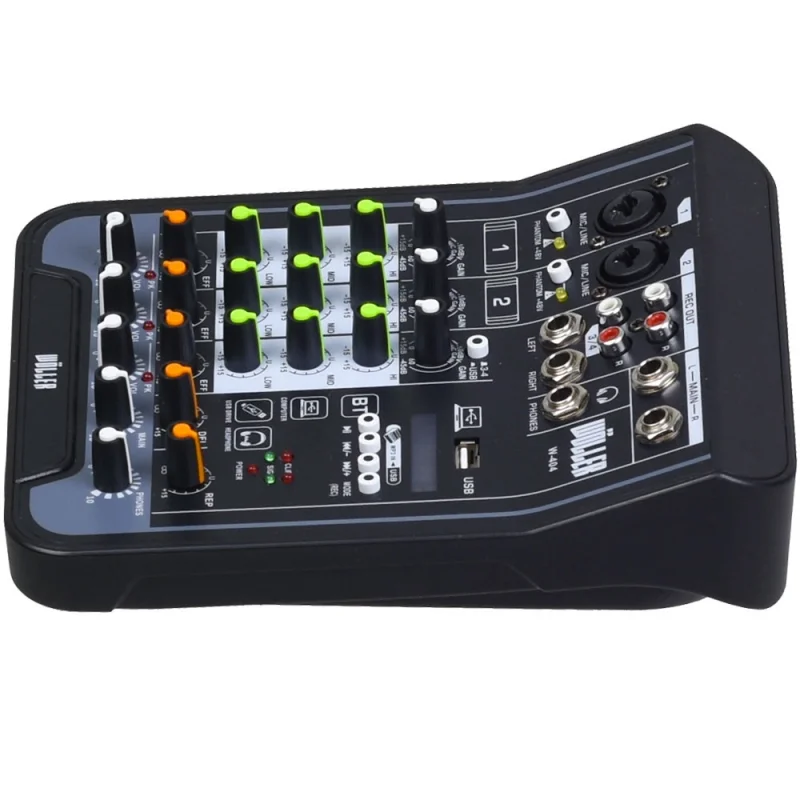 Wöller W-404 4 Kanal Mini Deck Mikser, +48V Phantom