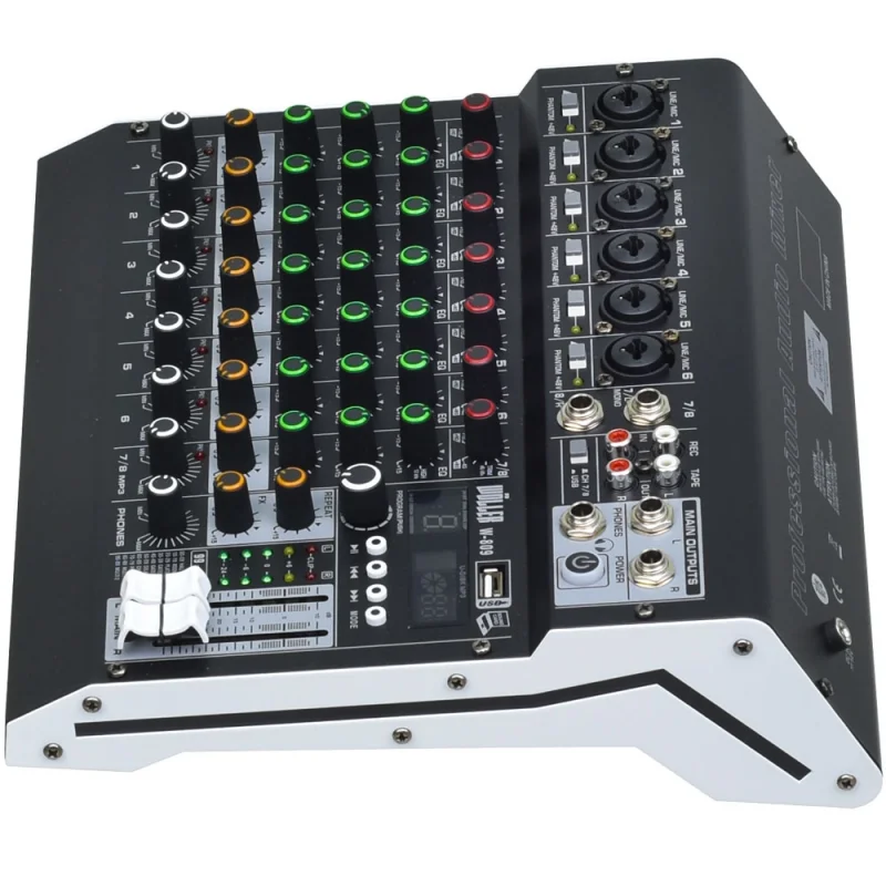 Wöller W-809 8 Kanal Deck Mikser, 99 DSP Efekt, USB, Bluetooth