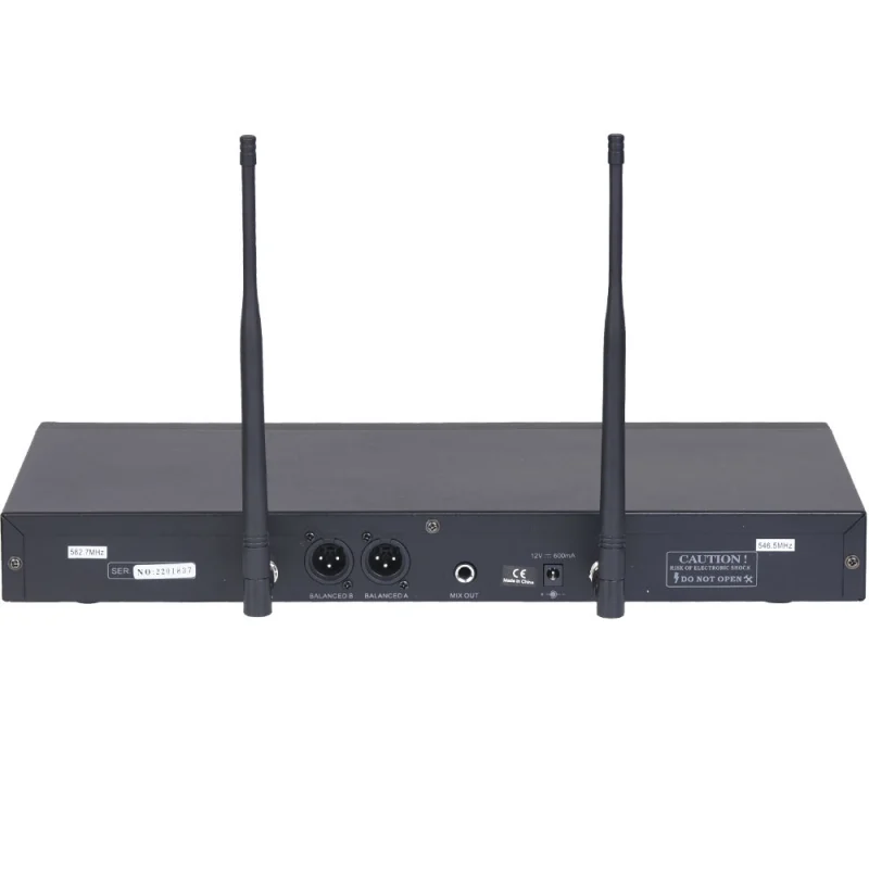Wöller W-930EY El + Yaka UHF Kablosuz Mikrofon Seti, Rack Tipi