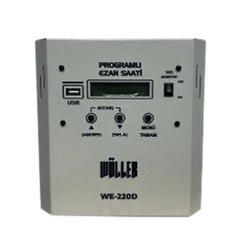 Wöller WE-220D Programlı Ezan Saati, Otomatik Sela