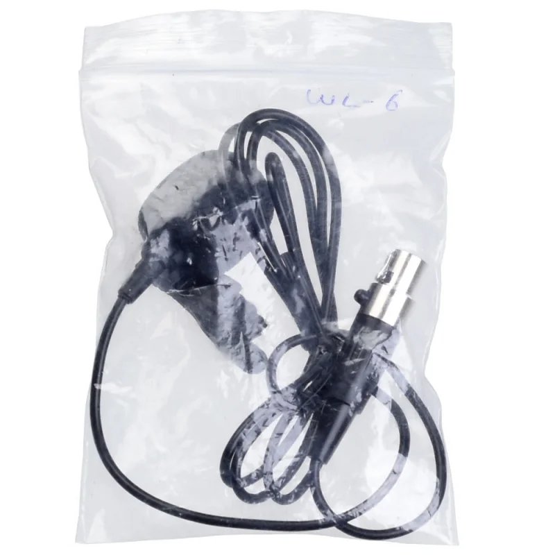 Wöller WL-6 Kablolu Yaka Mikrofonu, Mini XLR, Siyah