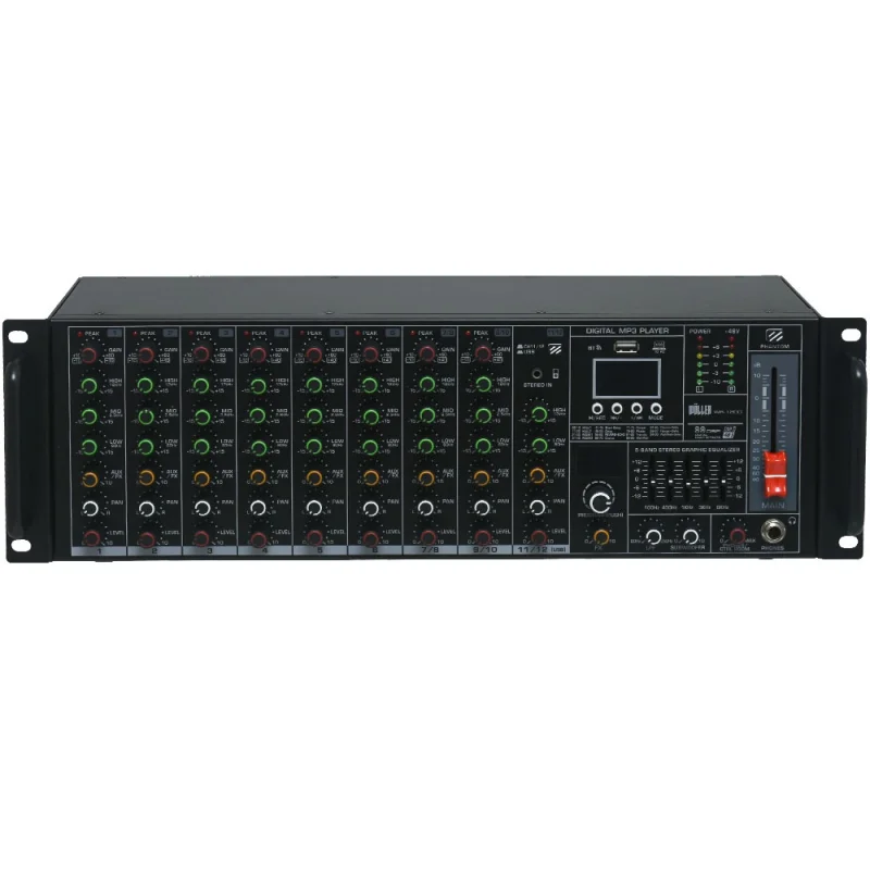 Wöller WR-1200 12 Kanal 19 Rack Mikser, 99 DSP Efekt, USB, Bluetooth