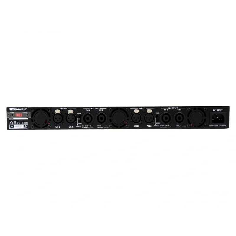 Work-Mark M-4300 Quad Power Amplifikatör 4x400W/4-ohm