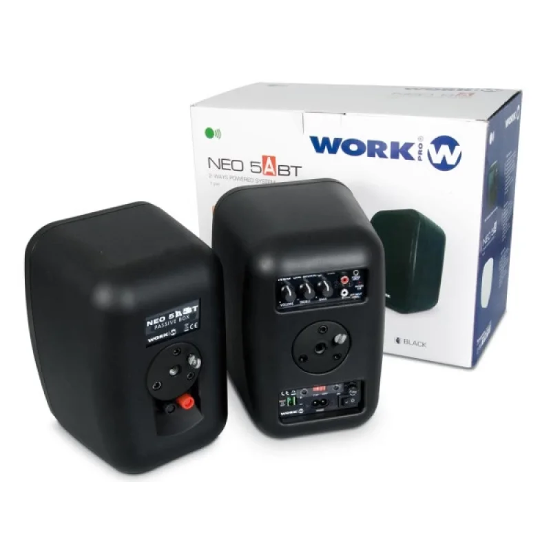 Work NEO-5A-BT (Beyaz) 5 Aktif+Pasif İkili Duvar Hoparlörü Seti Bluetoothlu