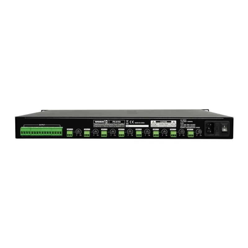 Work PA-8150 Power Amplifikatör 8x150W/4-ohm