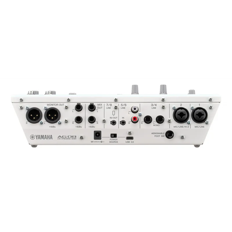 Yamaha AG08 8-kanallı Yayın Mikseri (white)