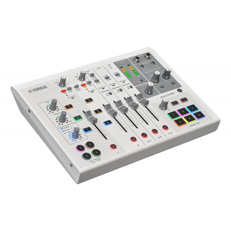 Yamaha AG08 8-kanallı Yayın Mikseri (white)