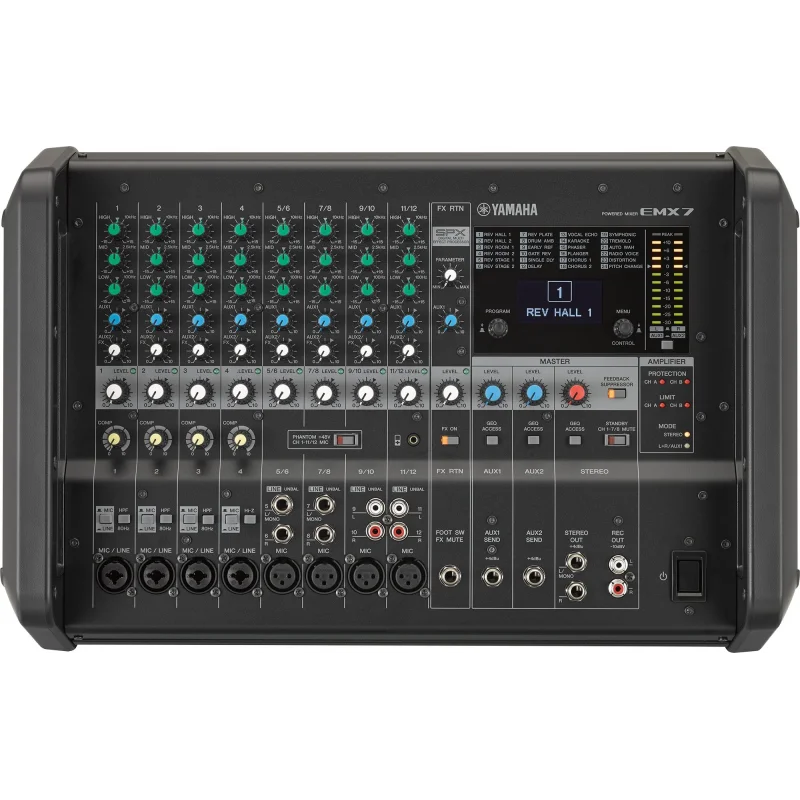 Yamaha EMX7 2x710W 12 Input Küp Powermixer