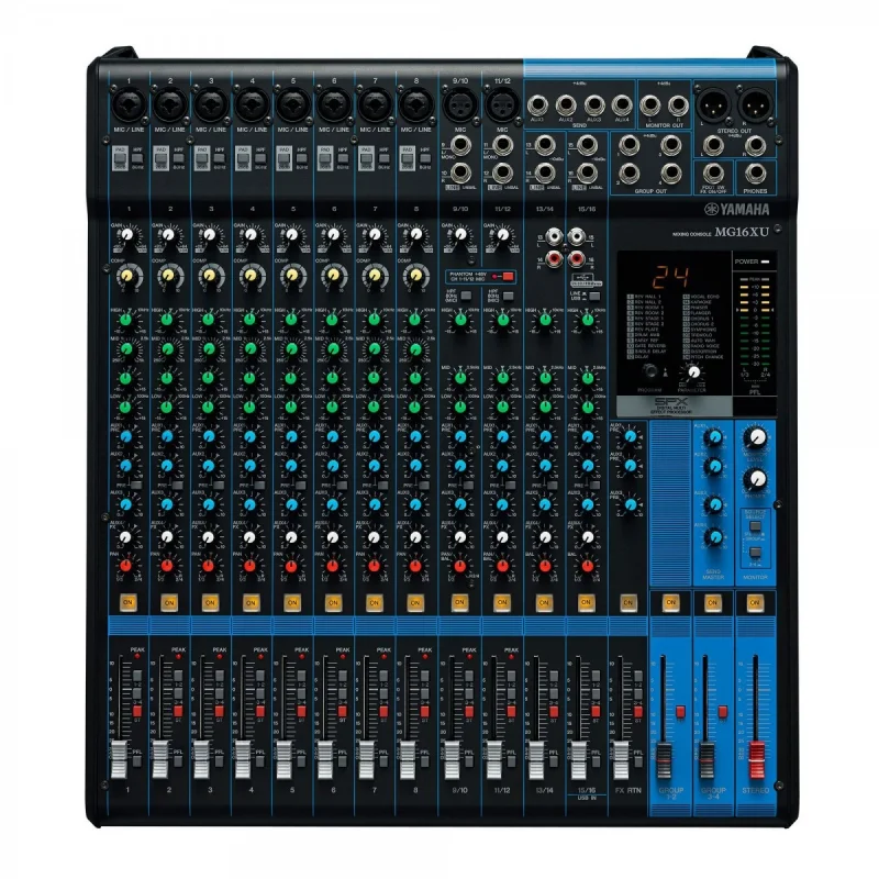 Yamaha MG16XU 16-kanal Ses Mikseri with USB Audio interface