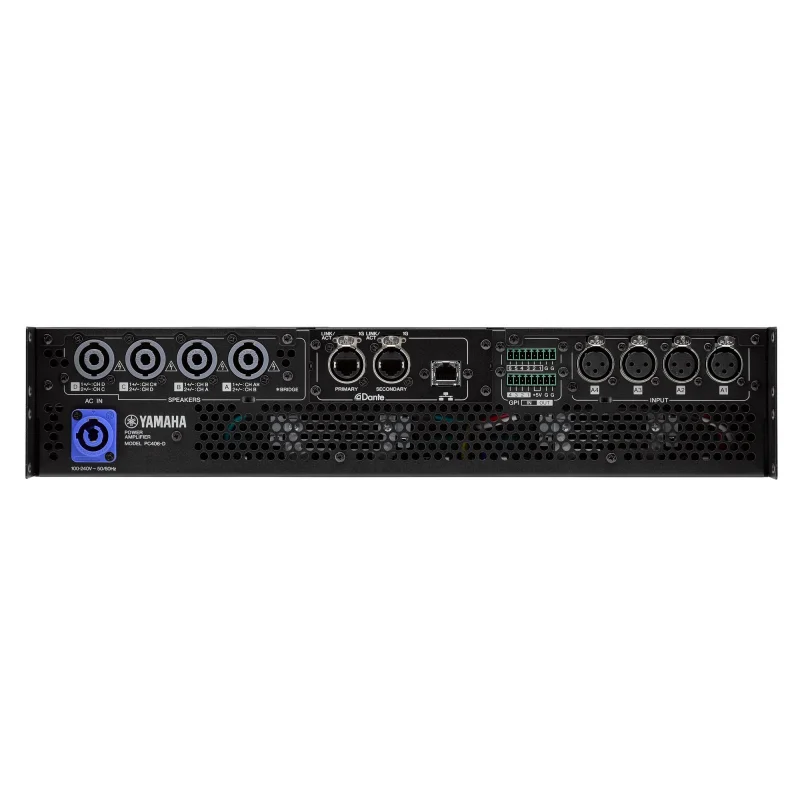 Yamaha PC406-D 4×600 W DSPli Dante Power Amfi (Sahne Tipi)