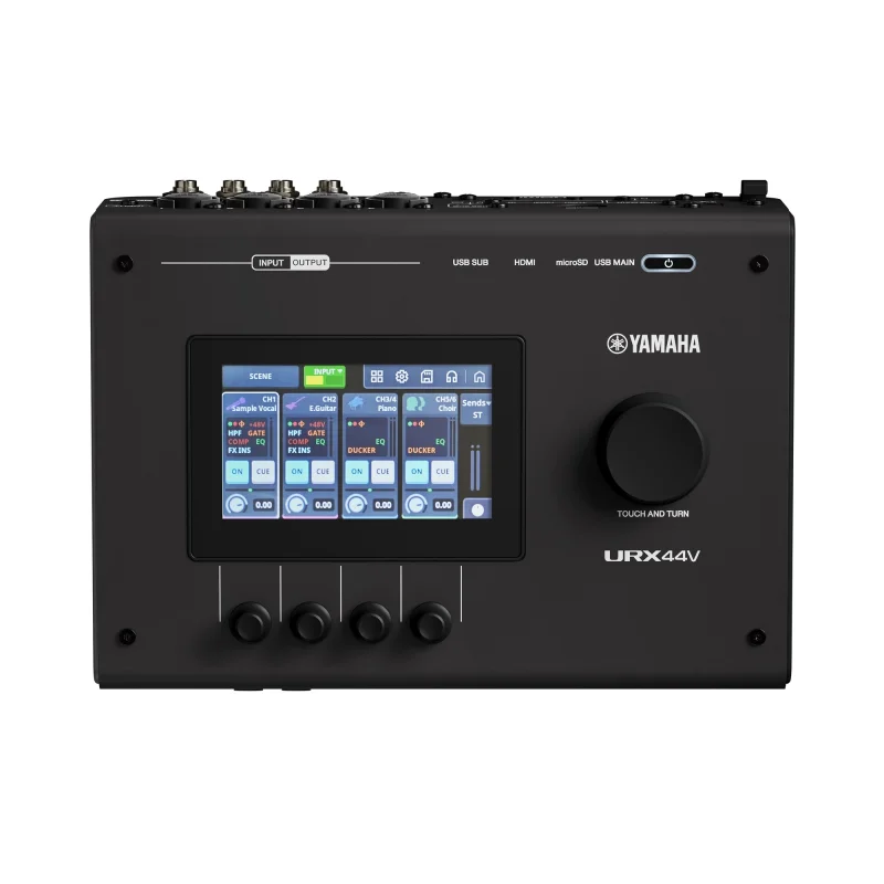 YAMAHA URX44V | 6 giriş/4 çıkışlı USB-C Ses Kartı ve Video Arayüzü