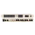 Meteor MX16 16-kanal 2-zone 1U Rack Tipi Ses Mikseri, 8 mikrofon 3 stereo