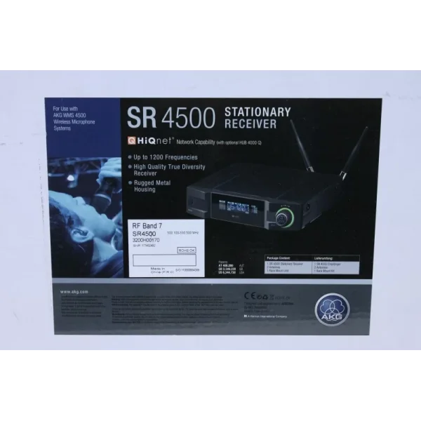 Akg SR4500 System Receiver (650.100-680.000 Mhz)