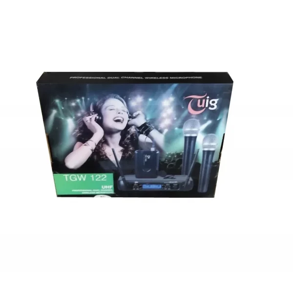 Tuig TGW-122 Çift Yaka Kablosuz Mikrofon Seti