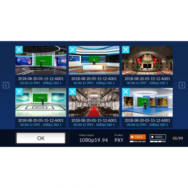 Datavideo ProRes UHD 4K Video Kayıt Cihazı (1 RU Rackmount Model)
