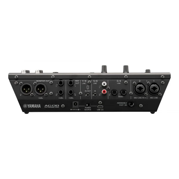 Yamaha AG08 8-kanallı Yayın Mikseri (Black)