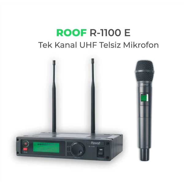 ROOF R-1100 EL tipi Kablosuz Mikrofon Seti, Güncel 5G uyumlu, PRO MODEL