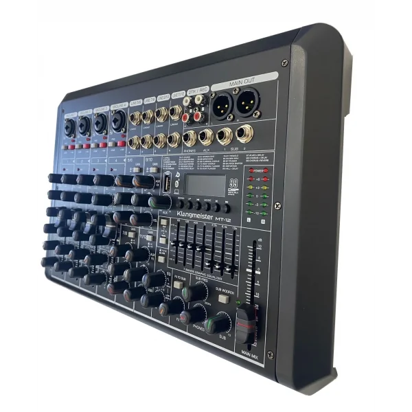 K.Meister MT-12 6-kanal Ses Mikseri, USB, Blutooth