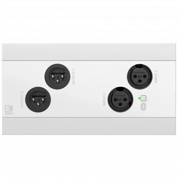 Audac NWP222 Network in- & output panel - 2 x XLR in- & out + BT (4 x 2 CH)