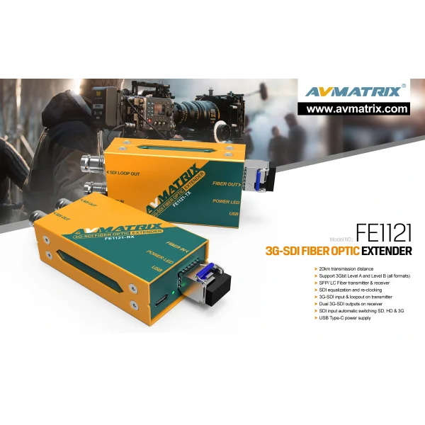 FE1121 3G-SDI Fiber Optic Extender