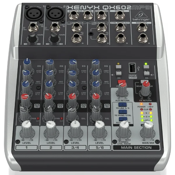 Behringer QX602MP3 4-kanal Ses Mikseri