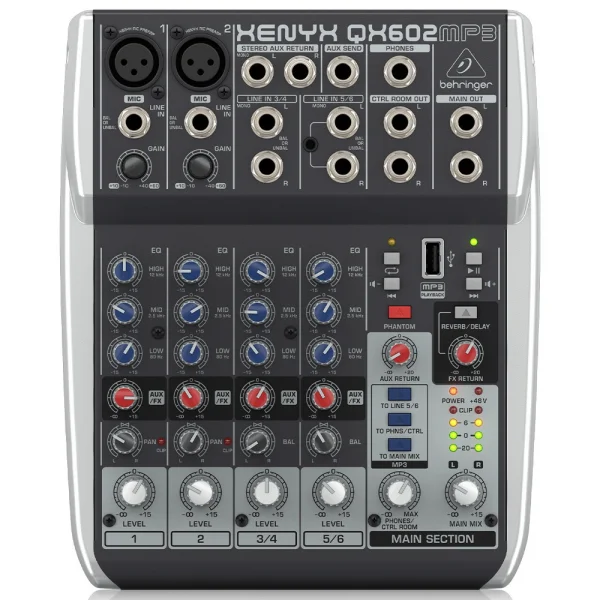 Behringer QX602MP3 4-kanal Ses Mikseri