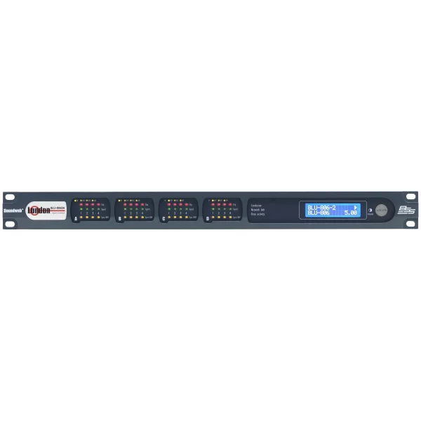 BSS BLU-806DA, 64x64 Dante uyumlu Audio Prosesör