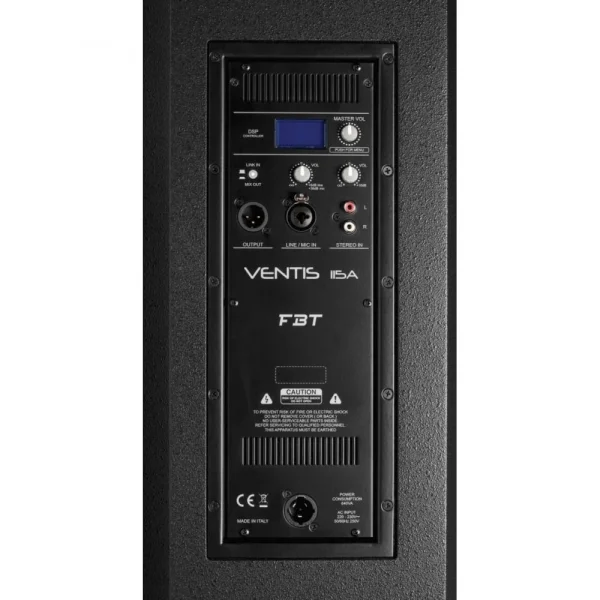FBT VENTIS 115A | 2-yollu Bass reflex Aktif Hoparlör - 15+ 1 -
700Wrms+200Wrms