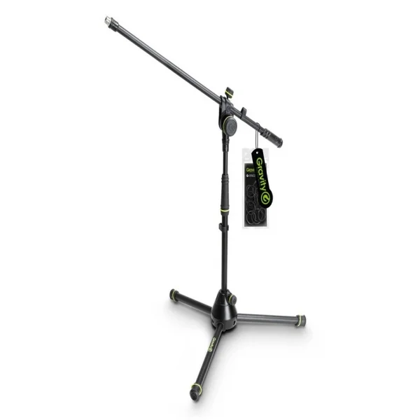 Gravity MS 4221 B - Tripod Tabanlı Kısa Mikrofon Standı (2 Noktalı Bom Kolu)