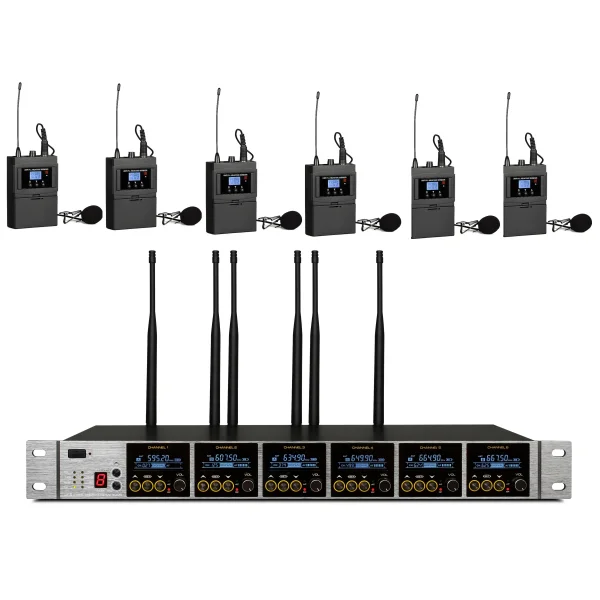 K.Meister UW-3600 6 Mikrofonlu Flex Kablosuz Set (değiştirebilir)