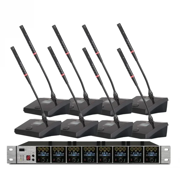 K.Meister UW-3800 8 Mikrofonlu Flex Kablosuz Set (değiştirebilir)