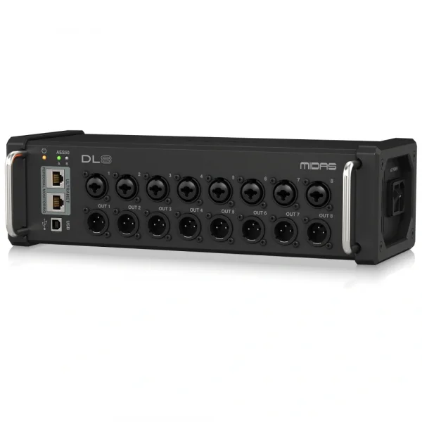 Midas DL8 PoE-Aktif 8 Giriş, 8 Çıkış Dijital Stage Box