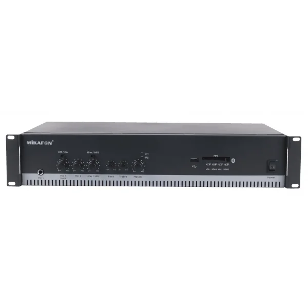 Mikafon DC200 Mixer Ampli 260W/100V , EMC, USB Player,