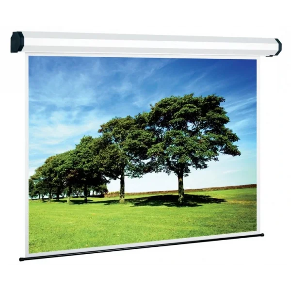 REFLECTA 81897 600x400 cm Motorlu Projeksiyon Perdesi, 65kg, whiteline, Beyaz Kasa, Format 1:1, Eğitim Serisi