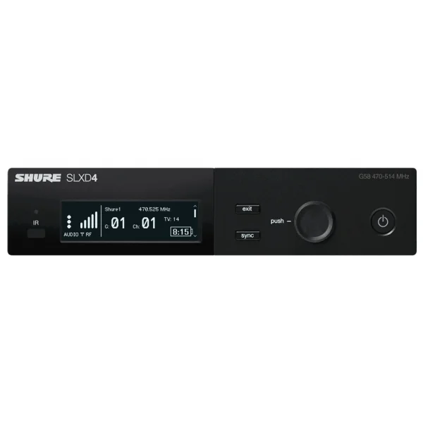 Shure SLXD4E 1 Kanal Receiver (Set parçası)