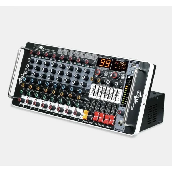 SSP PM12R 2x650W 12 Kanal Rack Tipi Powermixer