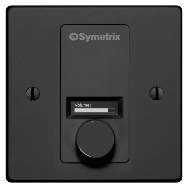 Symetrix W1 IP Duvar Kumandası, Enkoder ve OLED Ekran, Siyah Euro