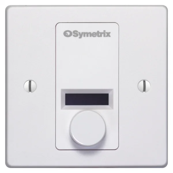 Symetrix W1 IP Duvar Kumandası, Enkoder ve OLED Ekran, Beyaz Euro