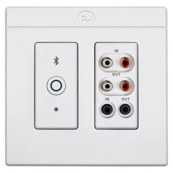 Symetrix xIO Bluetooth RCA-3.5 Dante Duvar Paneli, Beyaz