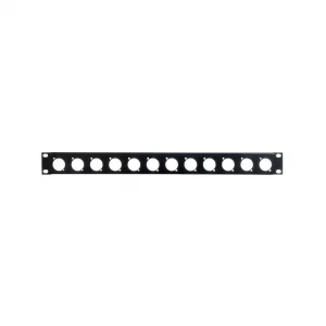 RMP10 Rack Patch Panel 10 bağlantı Şasi Tip XLR, Powercon, TS konnektörler için