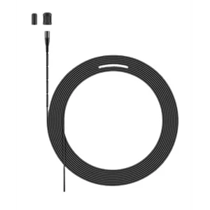 Sennheiser MKE 1-5 Küresel Minyatür Yaka Mikrofonu (açık uçlu 4 m kablo, Antrasit)