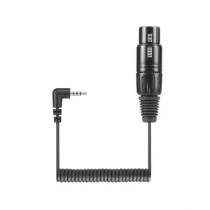 Sennheiser KA 600 i Spiral Mikrofon Kablosu (XLR-3 Dişi → 4 pin mini Jak, 20 cm)
