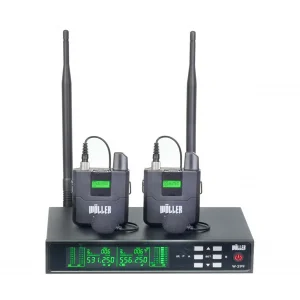 Wöller W-299YY Çift Yaka UHF Kablosuz Mikrofon Seti 2x99 Kanal