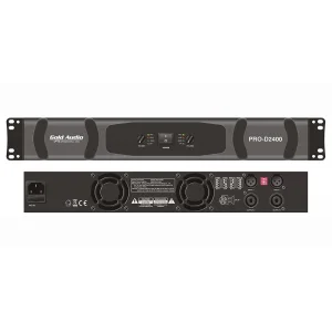 Gold Audio PRO-D2400 2x2400W/4-ohm Power Amplifikatör D-CLass