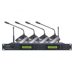 HTDZ HT-860 4lü Kablosuz Kürsü Mikrofon Seti