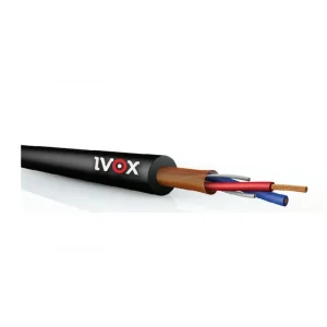 IVOX VB-226 Ultimate Mikrofon Kablosu 2x0,22 mm², 100 m Rulo, Gri