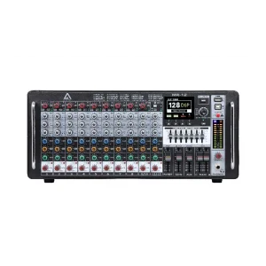 K.Meister PMR-12 2x400W 12 input Powermixer, Blutooth, USB,  19 Rack Mount