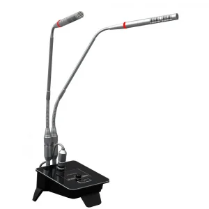 KGM-25 ikili kürsü mikrofonu 2x45cm Condanser, Supercardioid, Fantomlu