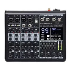K.Meister PMA-8 DC 8 Kanal Power Mikser 2x450W, USB, Bluetooth